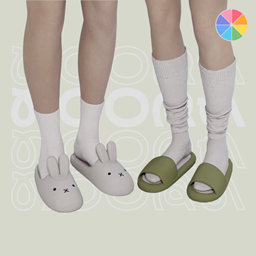 Lazy Sunday Slippers Set logo