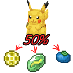 All cobblemon drops to 50 percentage logo