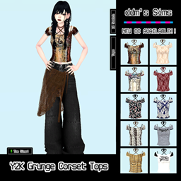 C / Y2K Grunge Corset Tops [10 Swatches] project image