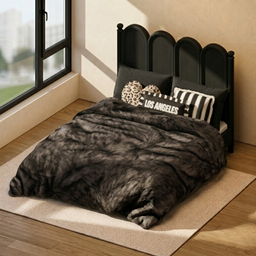 StudioBakery Luxe Fur Bed Black logo