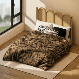 StudioBakery Luxe Fur Bed Wood Frame logo