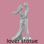Lover statue logo