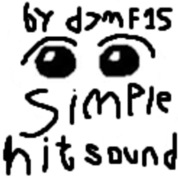 Simple hit sound logo