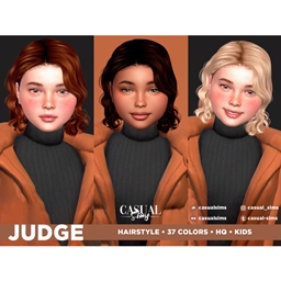 Casual Sims - Judge Hairstyle (Ear showing) - Children project image