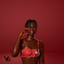Bralette red embroidered logo