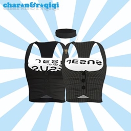 [charon&roqiqi]halter vest logo