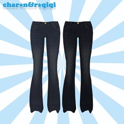 [charon&roqiqi]tight pants logo