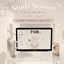 study cozy desk clutter logo