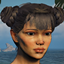 MH Double Buns Hair For Female logo