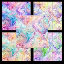 Multi Colour Tie-Dye - Marble Tiles logo