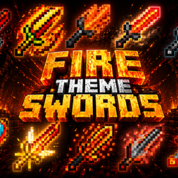 Fire Theme Swords logo