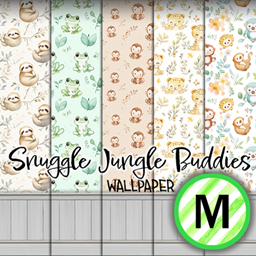 Merleaux - Snuggle Jungle Buddies - Wallpaper logo