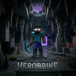 Creepy Herobrine logo