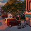 🤍Loading screen retro vibes - roller disco street - overrides - sims 4🤍 logo