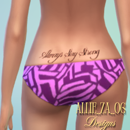 Always Stay Strong Tattoo female BASE GAME project image
