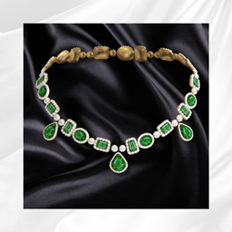 Emerald Diamond Necklace