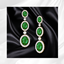 Emerald Diamond Statement  Earrings 2 logo