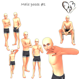 Male poses #1 logo