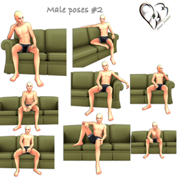 Male poses #2 logo
