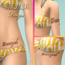 Damaged tattoo for female BASE GAME 3X SWATCHES project image