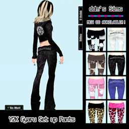 C / Y2K Gyaru Set up Pants [8 Swatches] logo