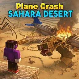 Sahara Desert 100 Days Plane Crash logo