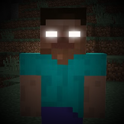 Scary Herobrine From The Fog logo
