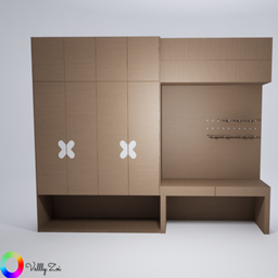 Lunara Loft Wardrobe Desk Set logo