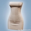 Strapless leather bodycon mini dress logo