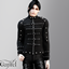 Adult - Dark industrial jacket with straps and stud details logo