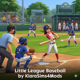 Little League Baseball by KiaraSims4Mods - Tradução PTBR