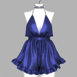 Belle satin romper by tslok logo