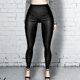Grease Leather Leggings by tslok logo
