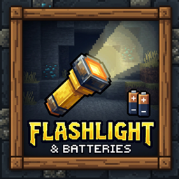 Flashlight & Batteries logo