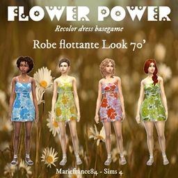 Dress Flutter//Look 70'//Recolor dress basegame logo