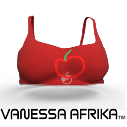 Red Bralette with apple graphic logo