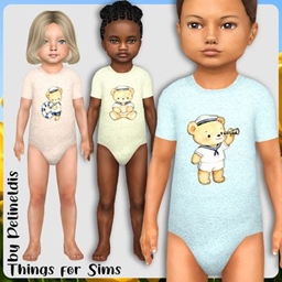 Toddler Sailor Bear Bodysuit logo