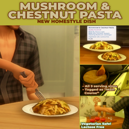 Mushroom & Chestnut Pasta - New Custom Recipe By RobinKLocksley ...