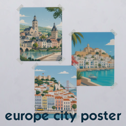 Europe City Poster project image