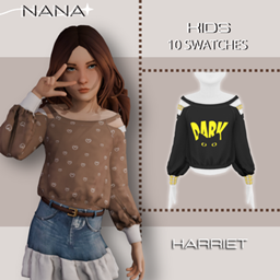 NANA7 - (Harriet) Off-The-Shoulder Blouse project image