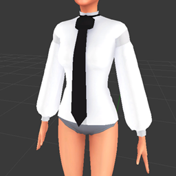 LelekaSims- Blouse With A Neck Tie logo