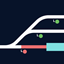Create Track Map: Fork² logo