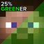 It's 25% Greener! logo