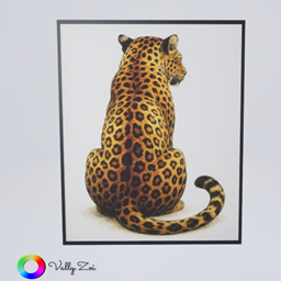 Golden Leopard Art Print  logo
