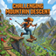 Challenging mountain descent logo