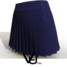 Paula Child Dk Blue Pleated skirt project image