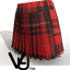Paula Child Red plaid skirt logo