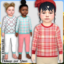 Toddler Pink Mint Pajamas Top project image