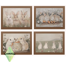Cute Rabbit Landscape Format logo