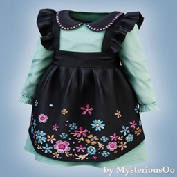 Infant - Floral embroidered pinafore dress project image